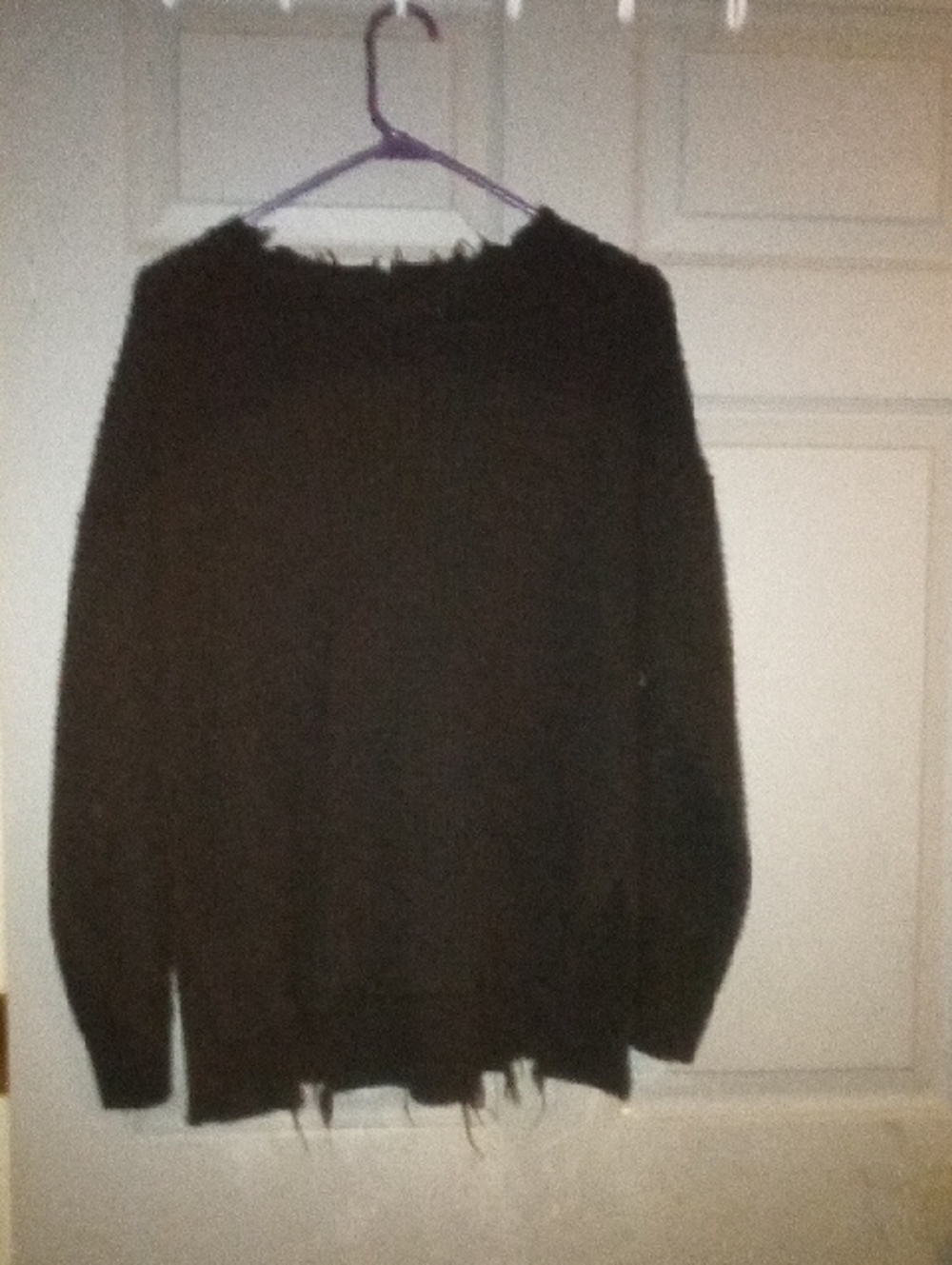 Zenana Outfitters Black Knitted Crewneck Sweater